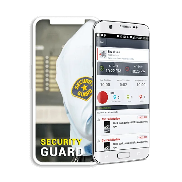 Appingine's Security Guard Mobile Application